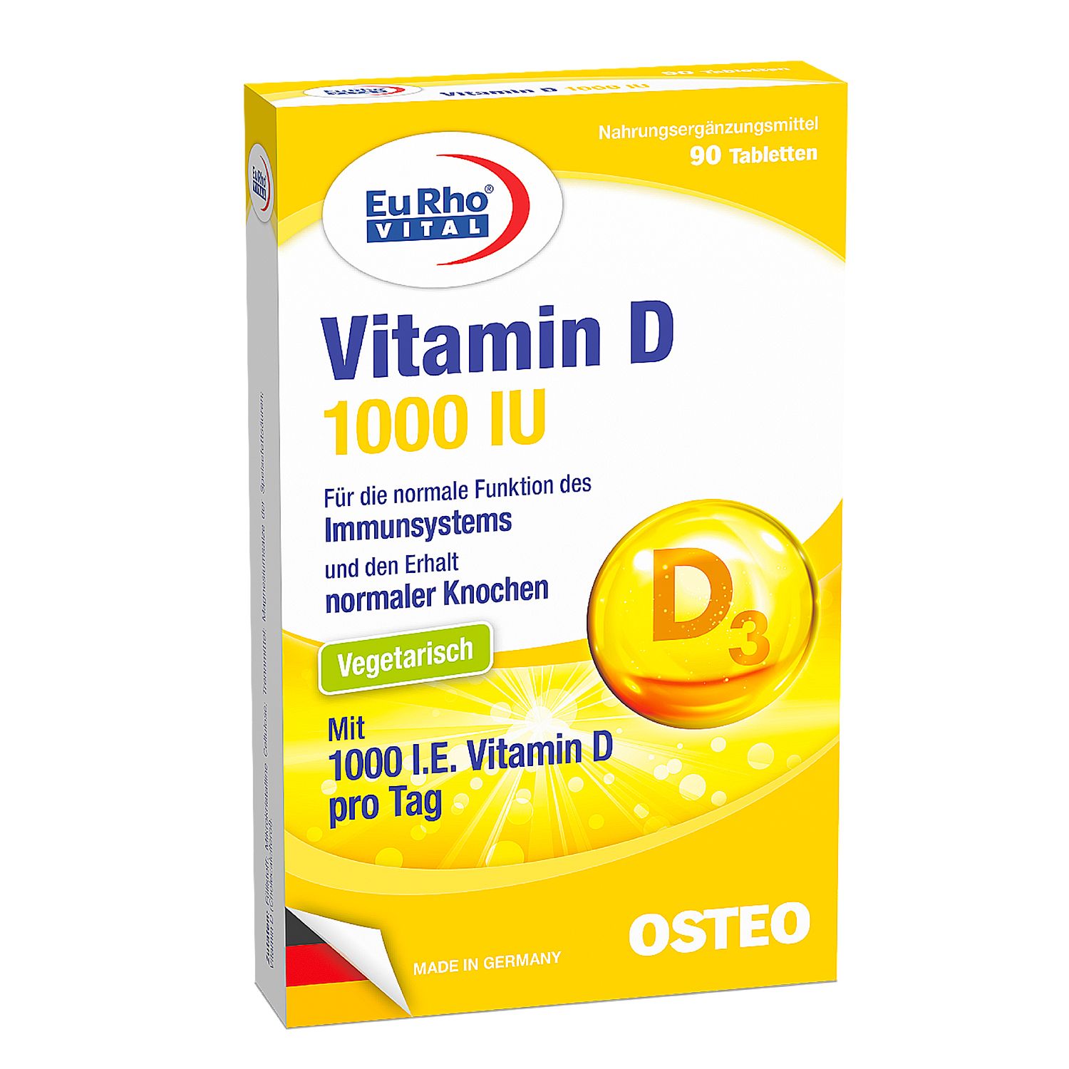 EuRho® Vital Vitamin D 1000 IU 90 St Tabletten