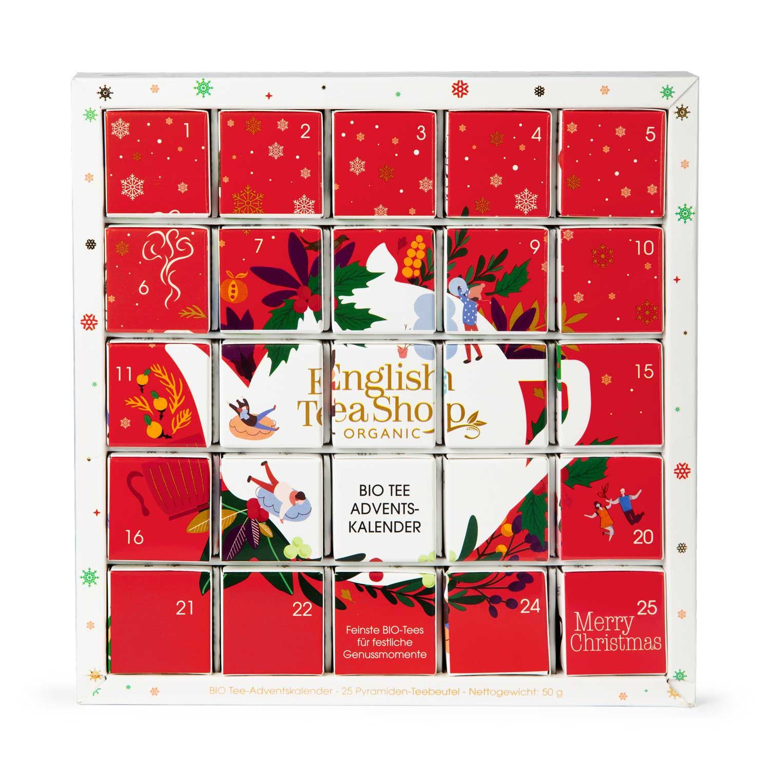 ETS - Puzzle Tee Adventskalender Red Christmas, bio