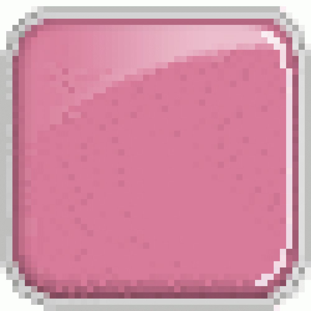 Quadratische, rosa Kosmetik-Probe in einem quadratischen Rahmen.