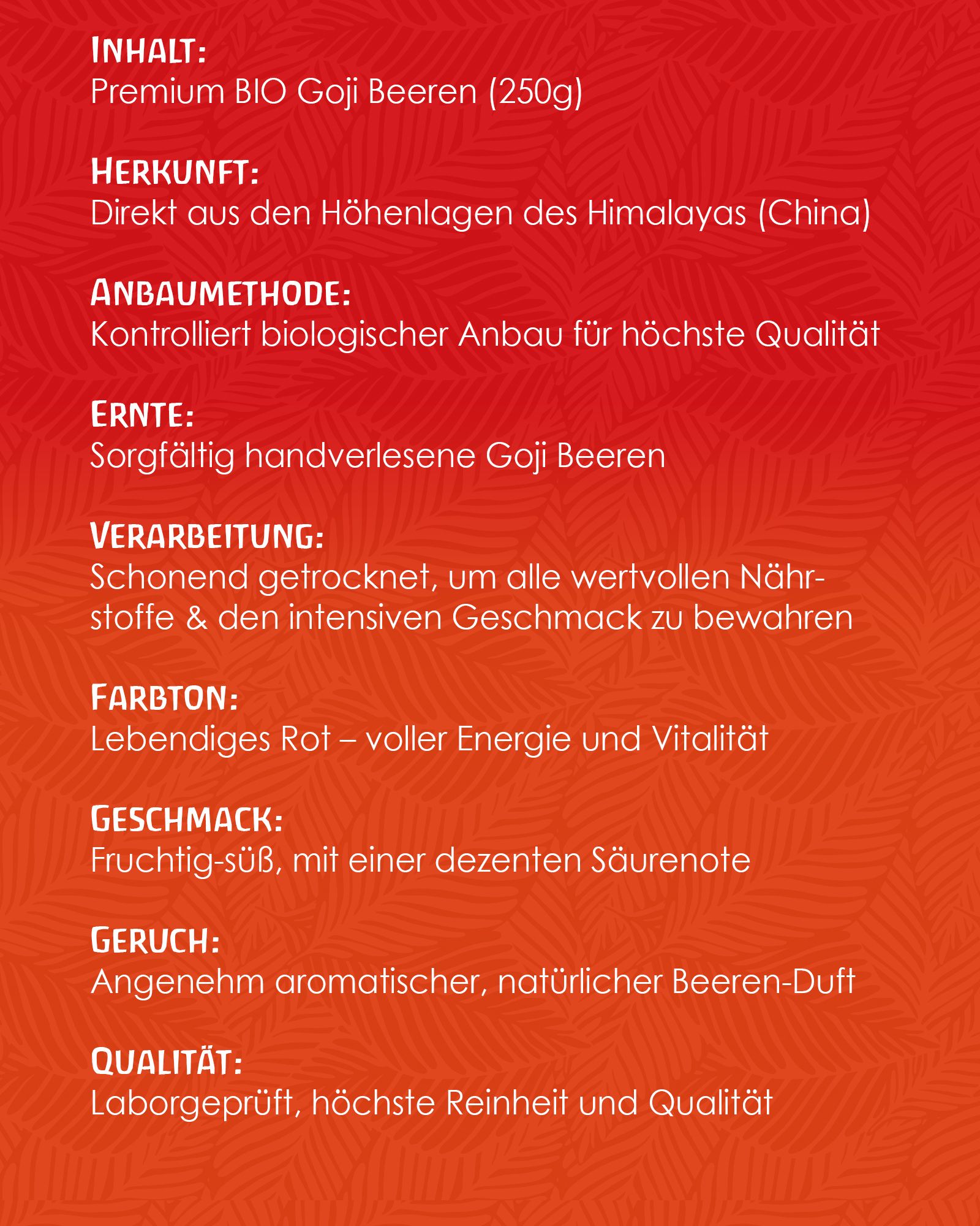 Tausendkraut Goji Beeren BIO