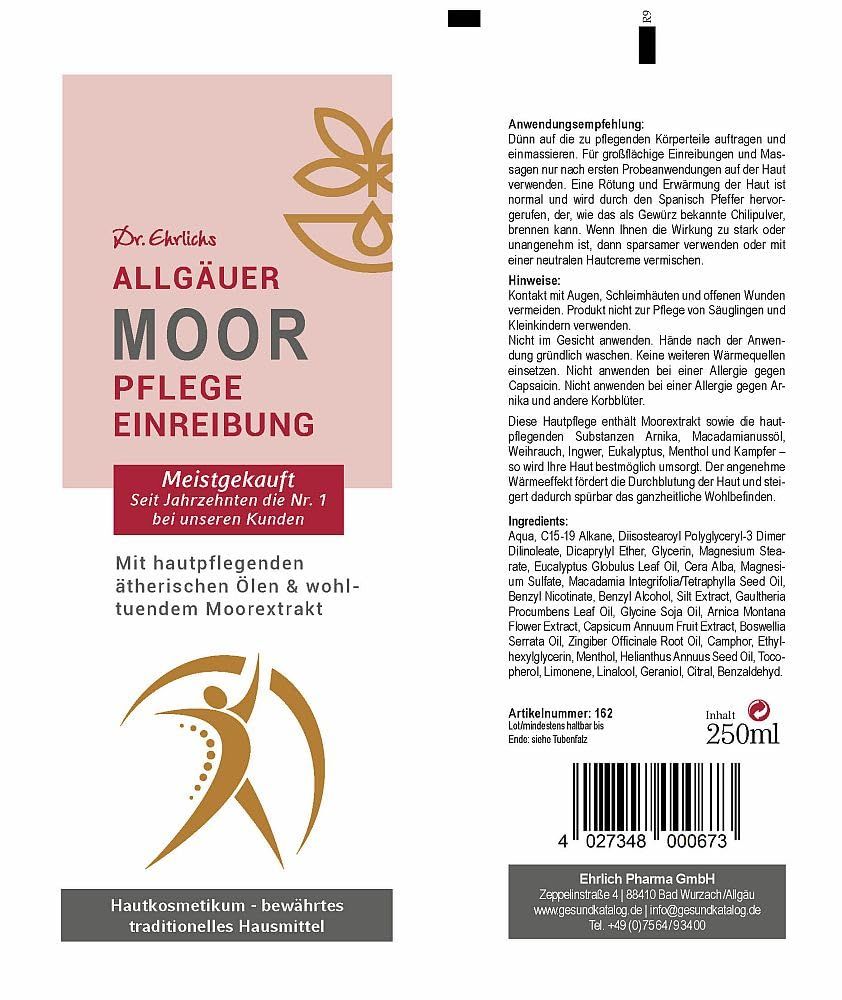 Dr. Ehrlichs Allgäuer Moor Pflege Einreibung