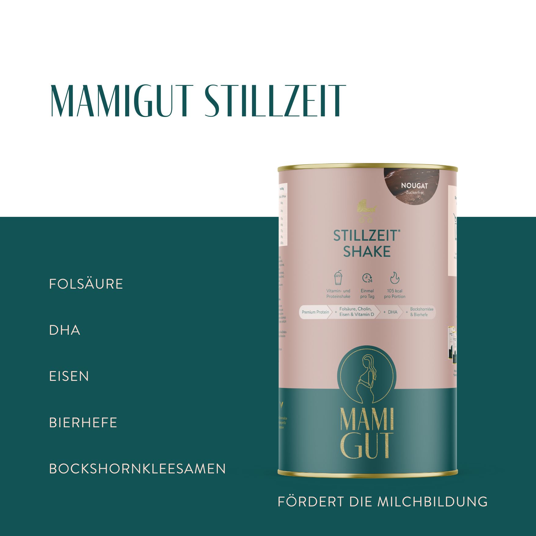 MamiGut Stillzeit Monatspaket + Shaker 1 St Set