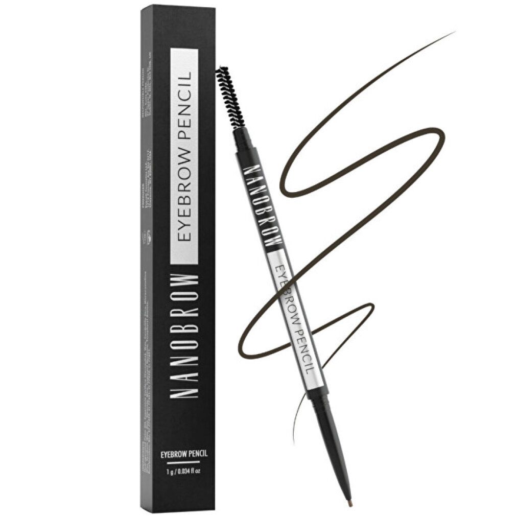 Nanobrow Augenbrauenstift in Hellbraun mit Applikator und Verpackung.