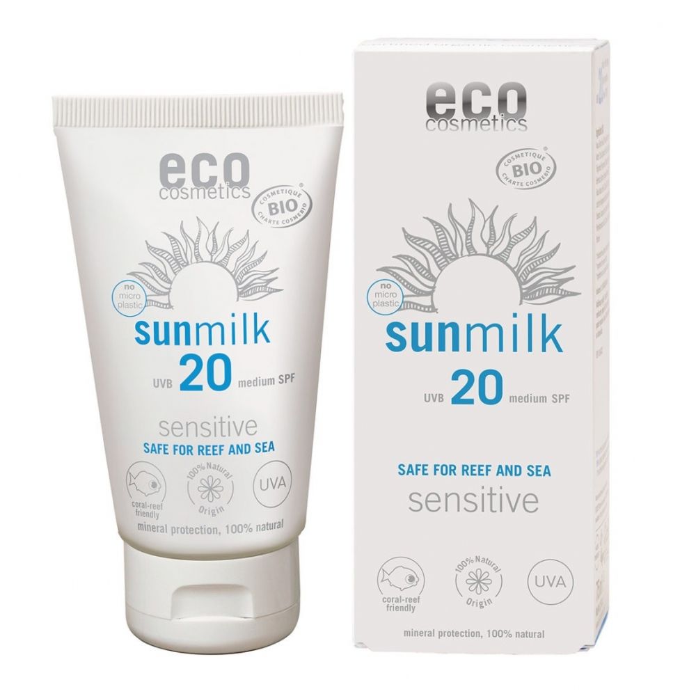 eco cosmetics Sonnenmilch LSF20 sensitive 75ml