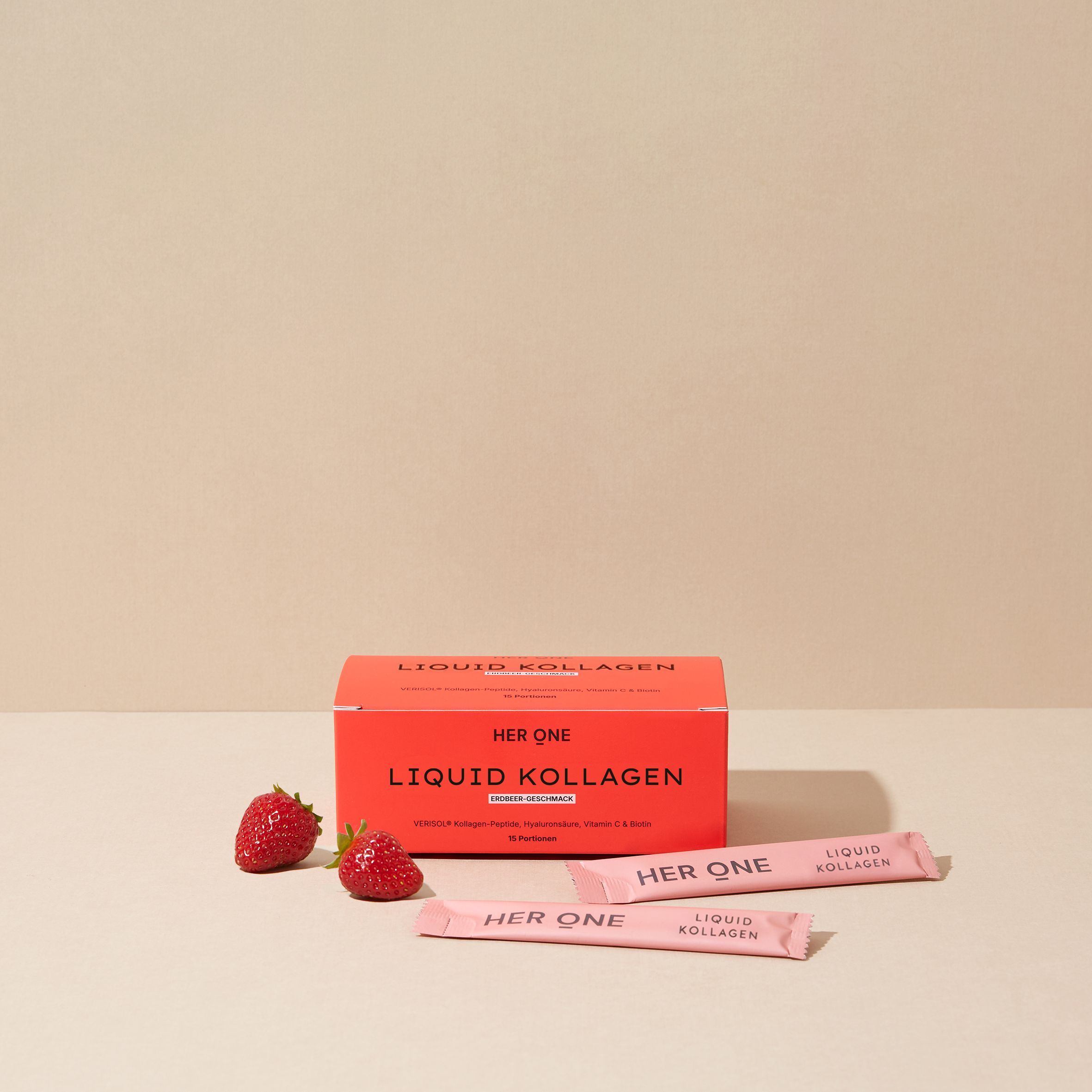 HER ONE LIQUID KOLLAGEN Erdbeere-Geschmack