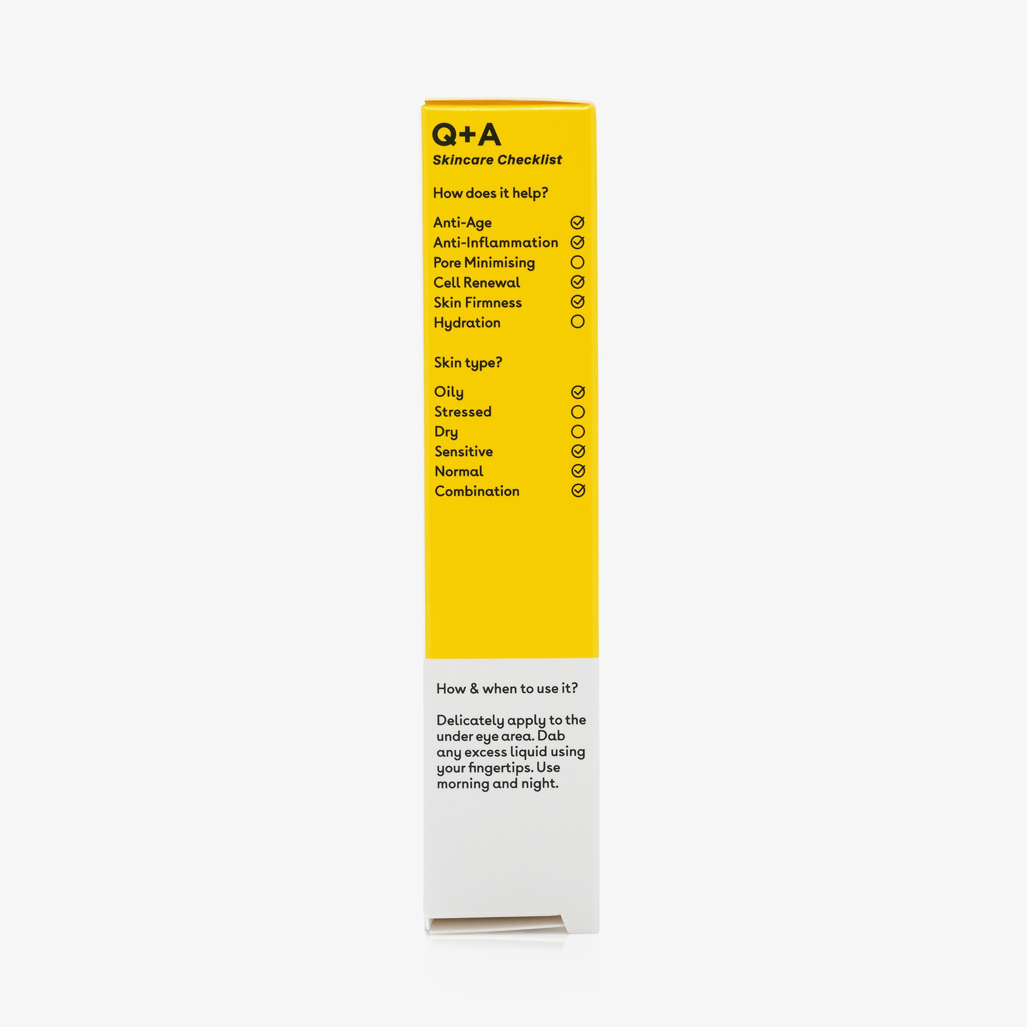 Q + A Skin Caffeine Eye Serum