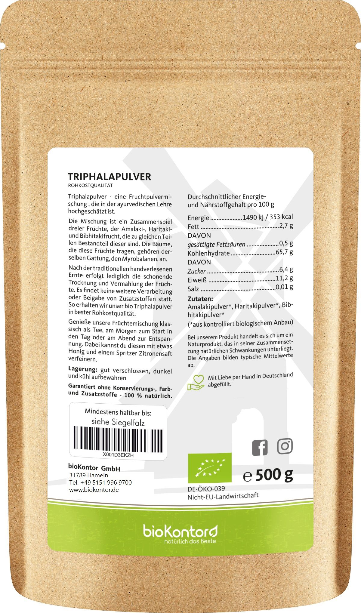 bioKontor Triphalapulver