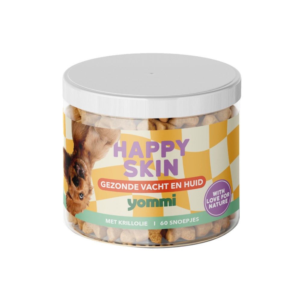 Yommi Happy Skin - Kausnacks für glänzendes Fell und gesunde Haut beim Hund