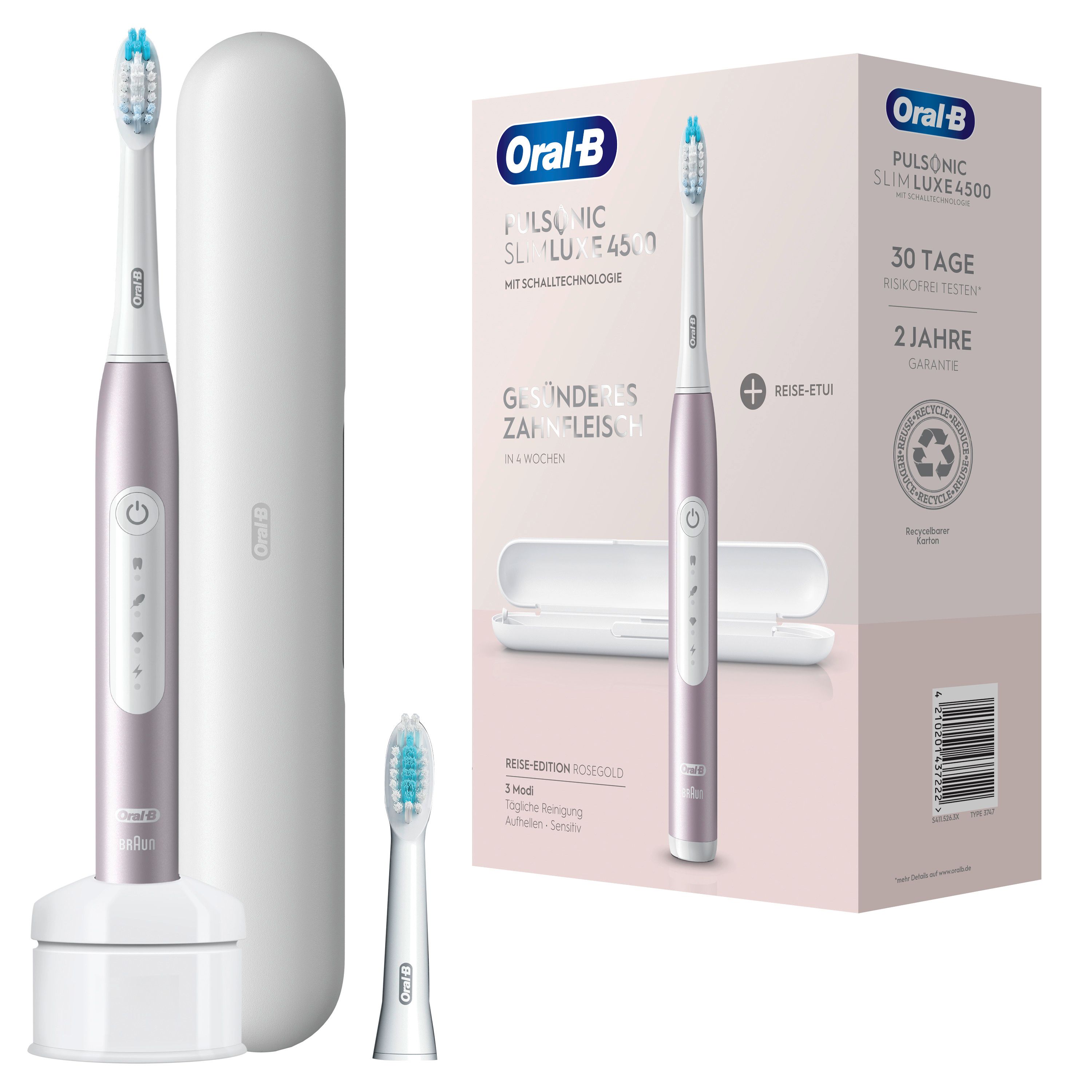 Oral-B - Elektrische Zahnbürste "Pulsonic Slim Luxe" in Rosegold