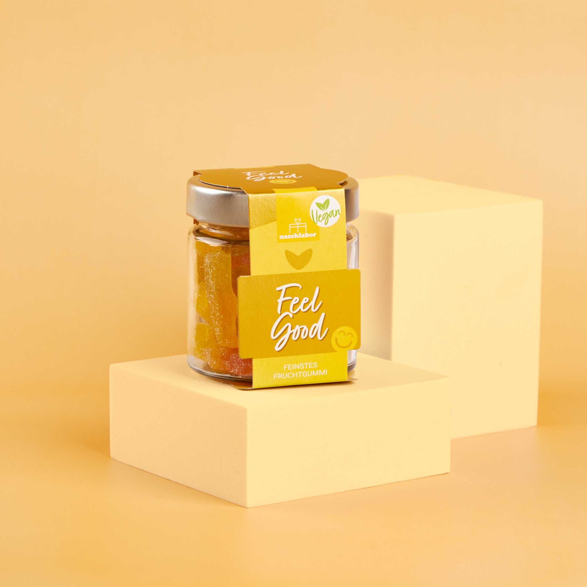 naschlabor 8 Gläser Fruchtgummi Vegan Feel Good Groß-Verpackung