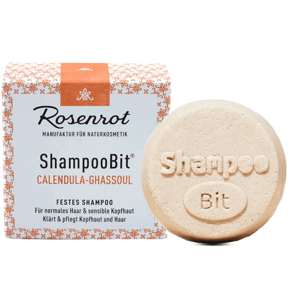 Rosenrot Festes Shampoo Calendula-Ghassoul 60 g