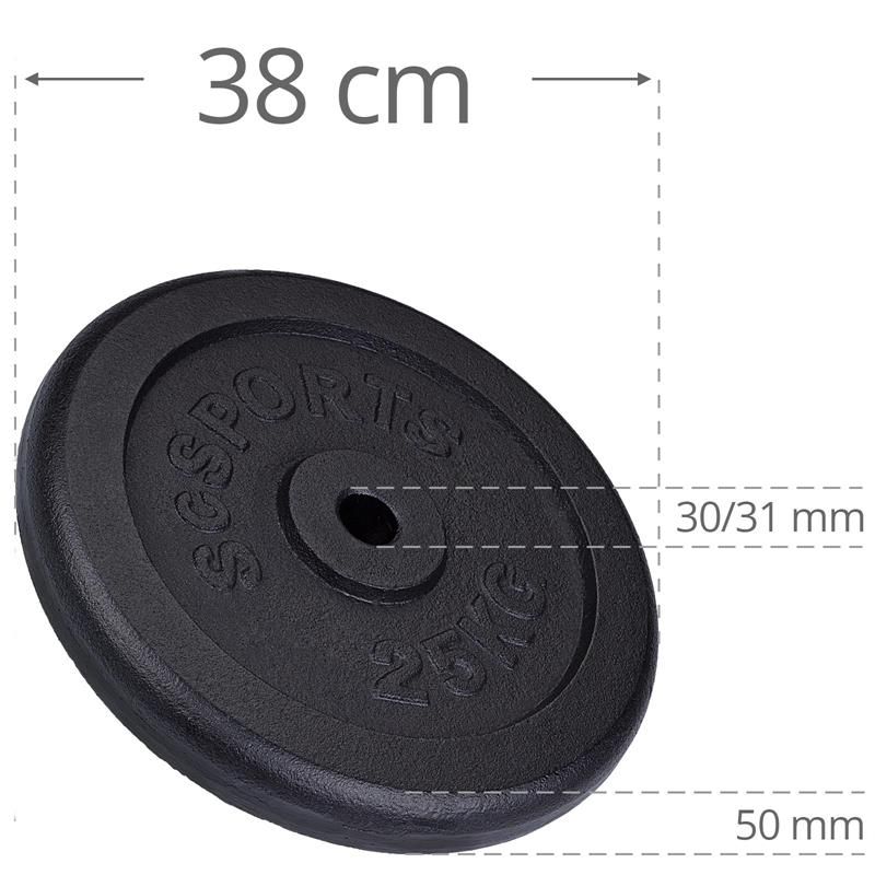 ScSPORTS® Hantelscheibe  25 kg