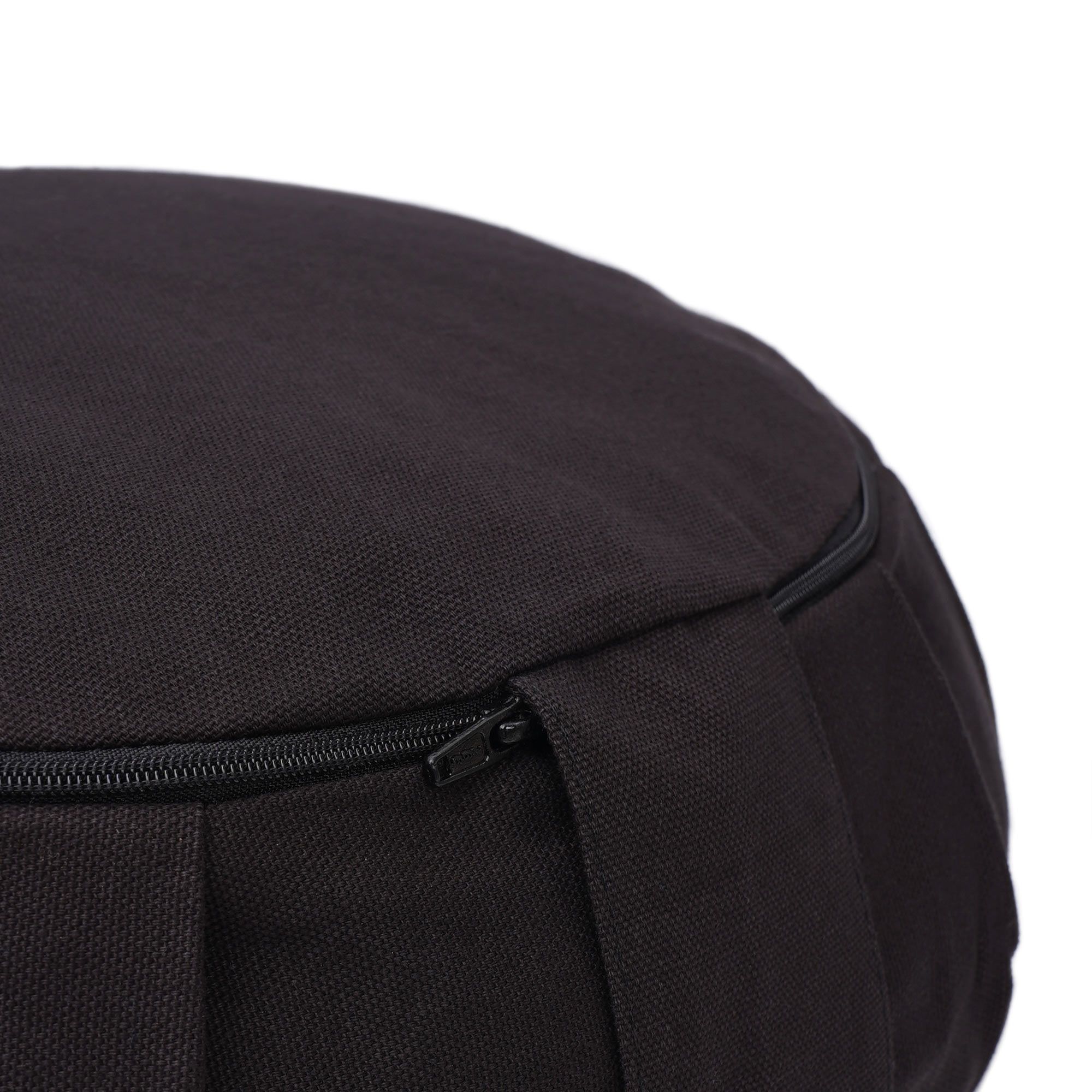 yogabox Meditationskissen / Yogakissen Zafu BASIC mit ZIP - schwarz - 31 x 31 x 15,0 cm