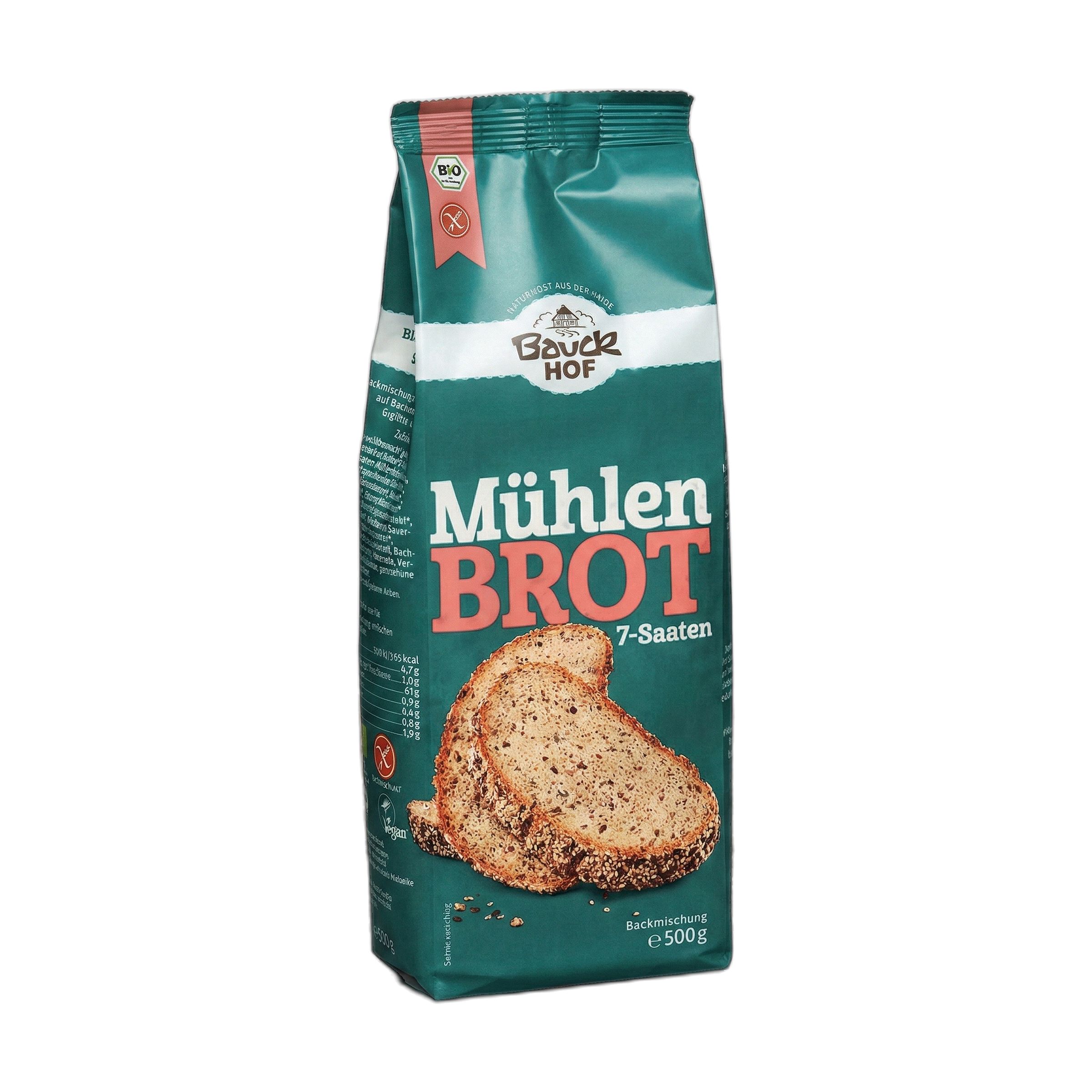 Bauckhof Bio Mühlenbrot 7-Saaten Mix glutenfrei 3000 g