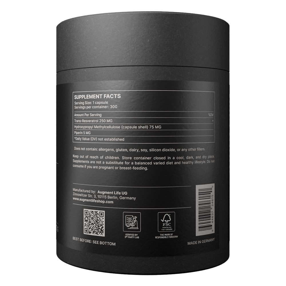 Augment Life Trans-Resveratrol Kapseln