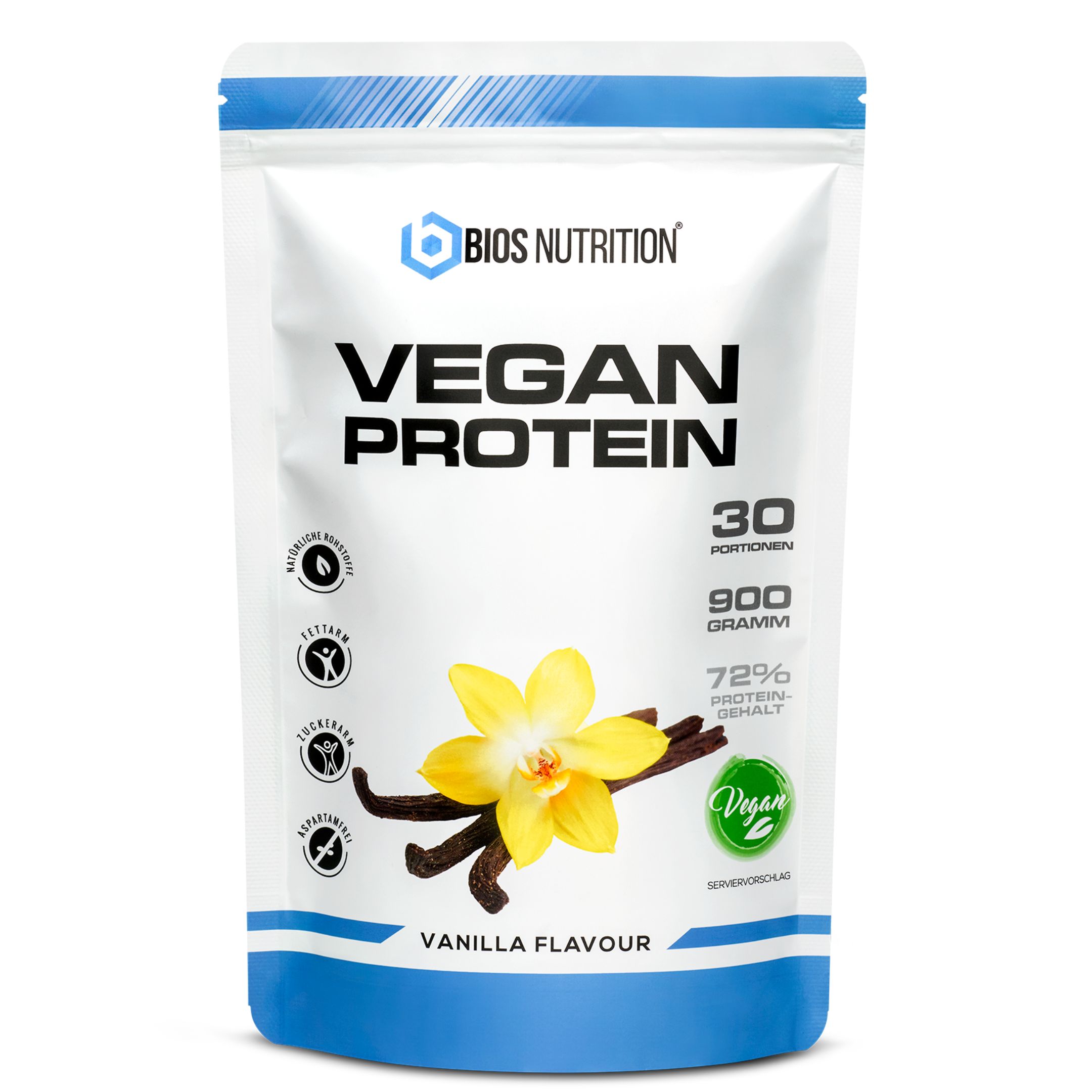 Bios Nutrition Vegan Protein - pflanzliches Protein ohne Laktose & ohne ...