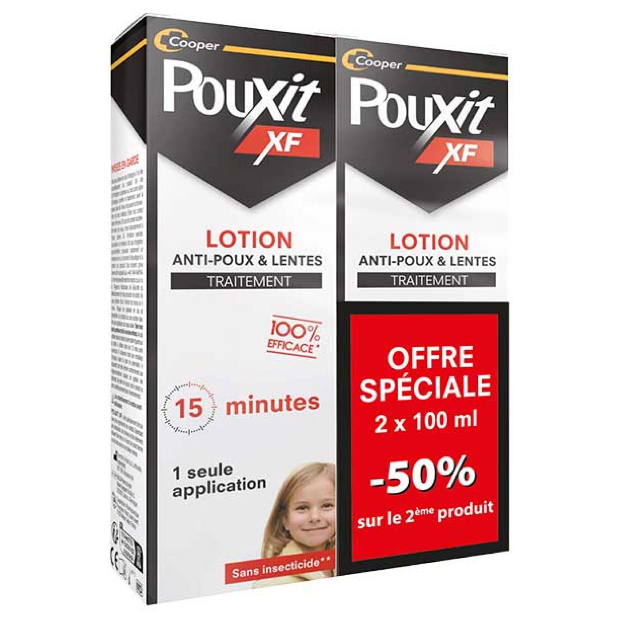 Pouxit Anti-Läuse & Nissen Lotion 2 x Set 9,8x3,3x14,5 cm