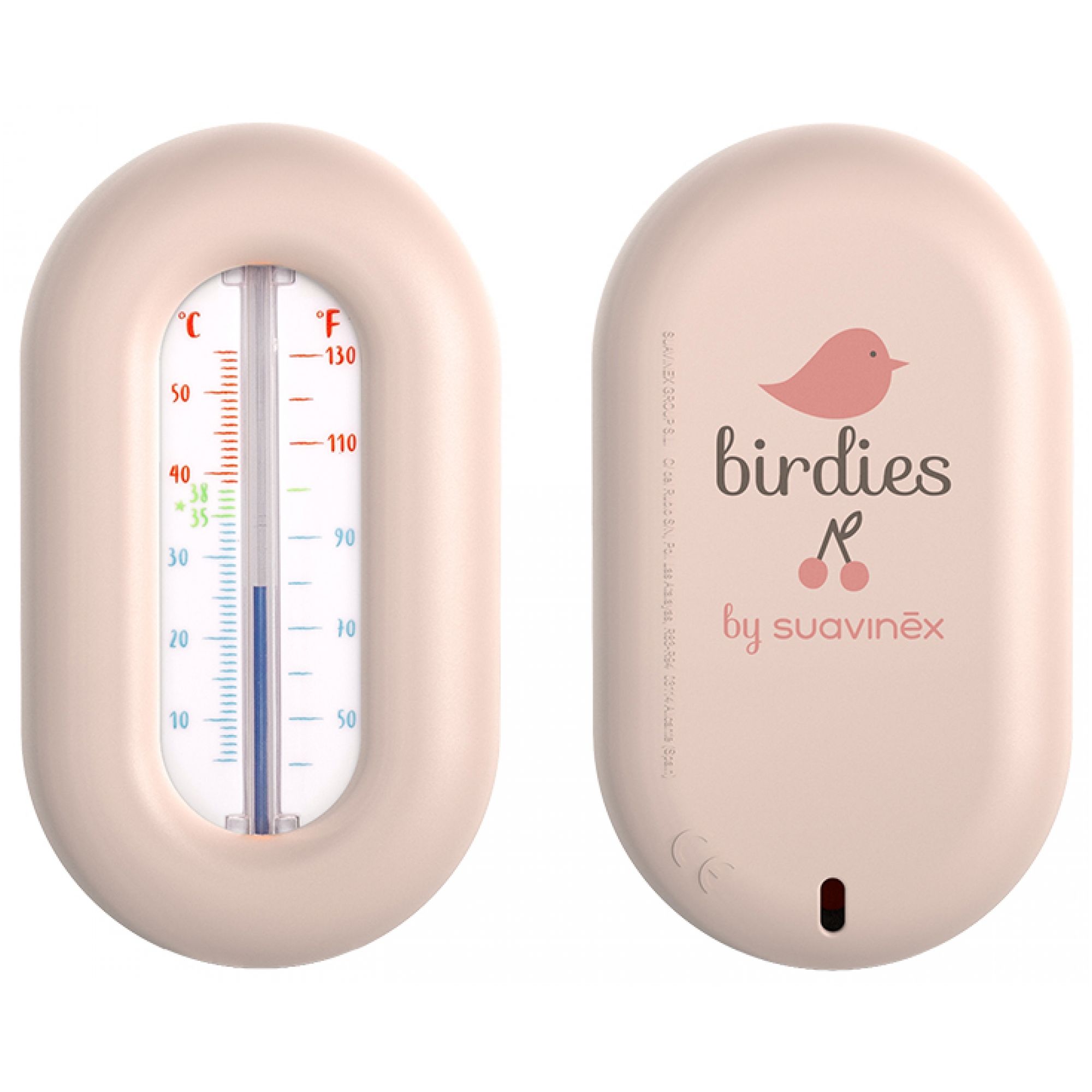 Suavinex Birdies Badethermometer 0 Monate und Mehr (Farbe : Rosa) 2,4x6,1x14,2 cm