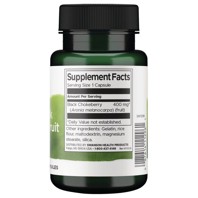Swanson Aronia Black Chokeberry Fruit 400 mg