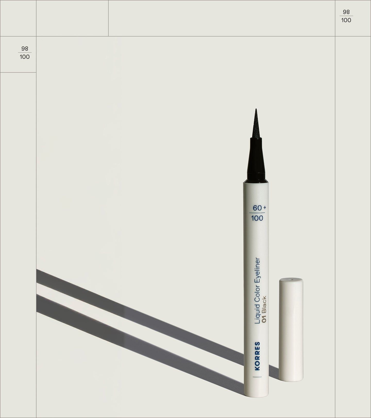 Korres Liquid Color Eyeliner 01 black 1 ml Stifte