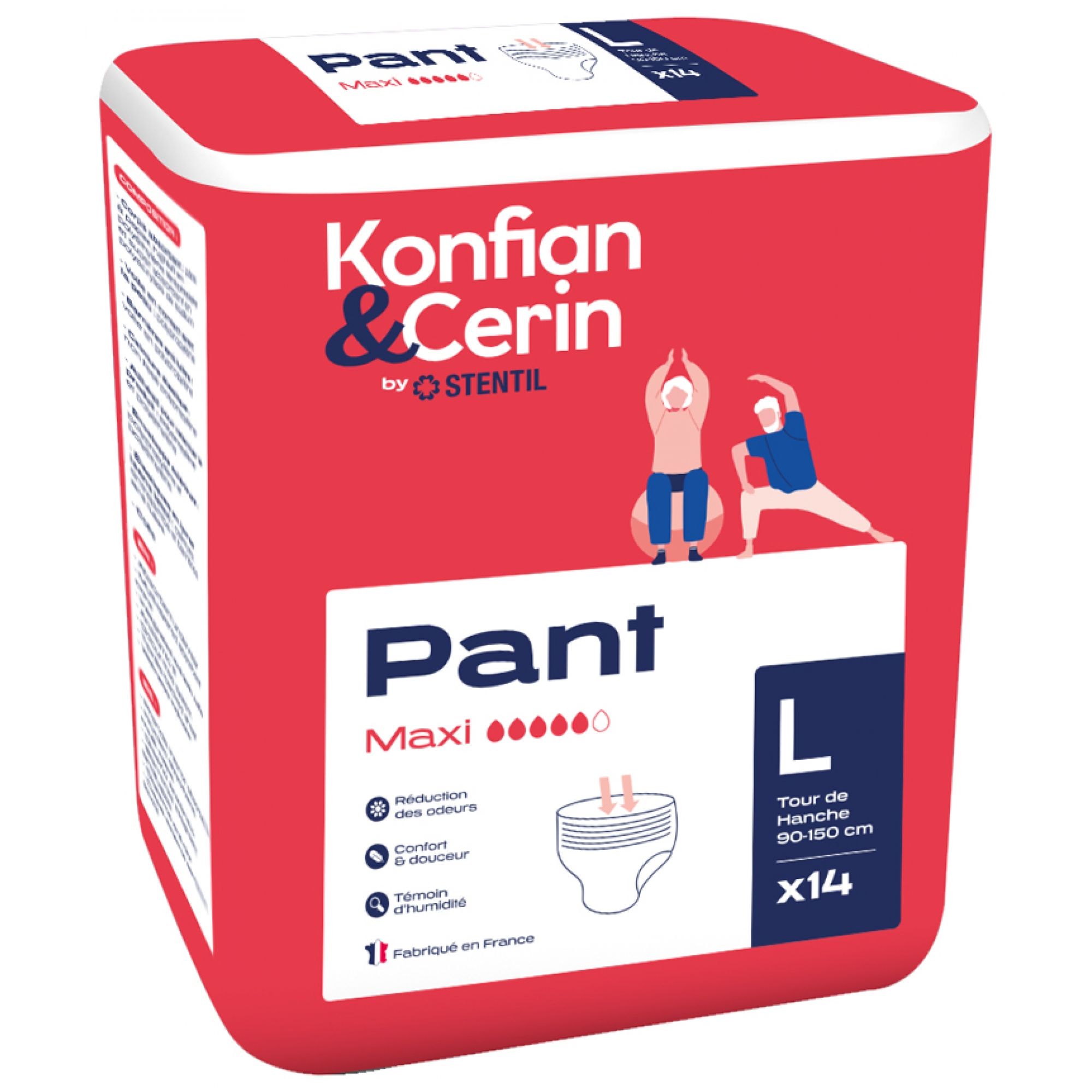 Schablone Absorbierende Höschen Pant Maxi l 23,5x17,5x25,5 cm