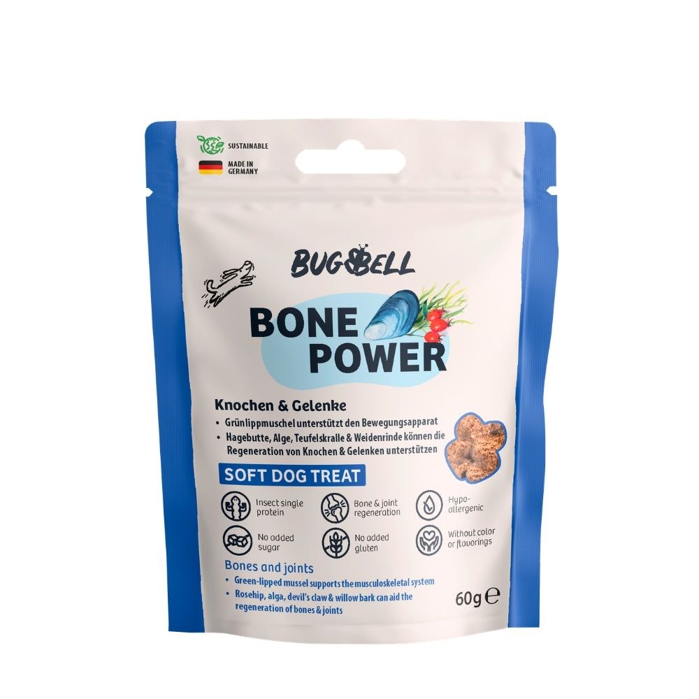 BugBell Weiche Hundeleckeri BonePower - Knochen & Gelenke 60 g Futter