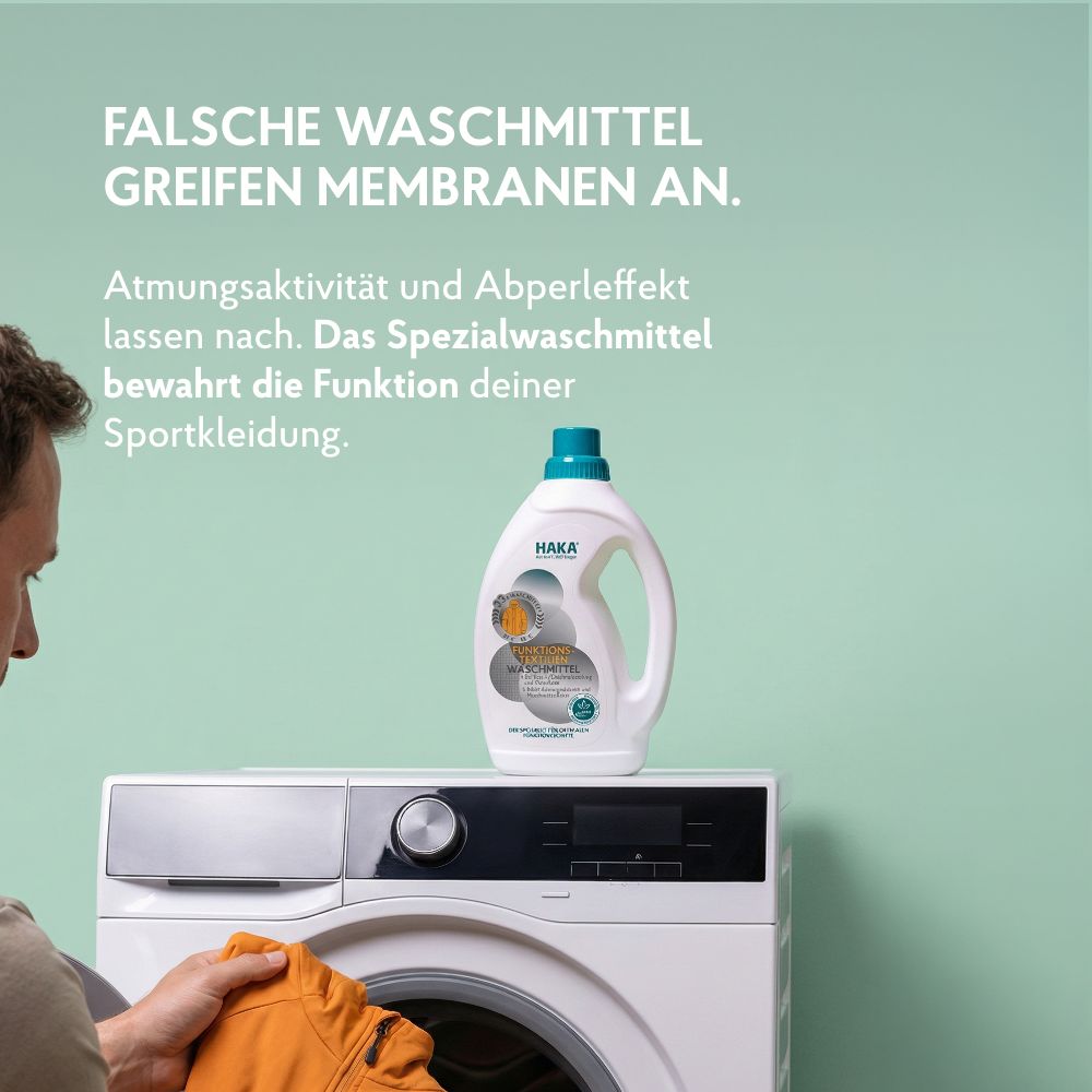 HAKA Funktionstextilien Waschmittel für Sport und Outdoorbekleidung