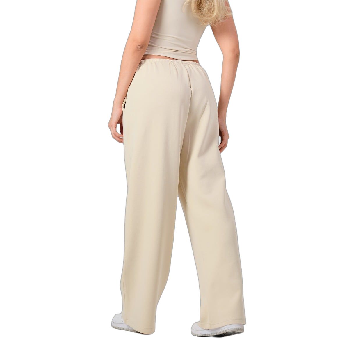 GymBeam Jogger Damen Oversized mit geradem Bein in Almond