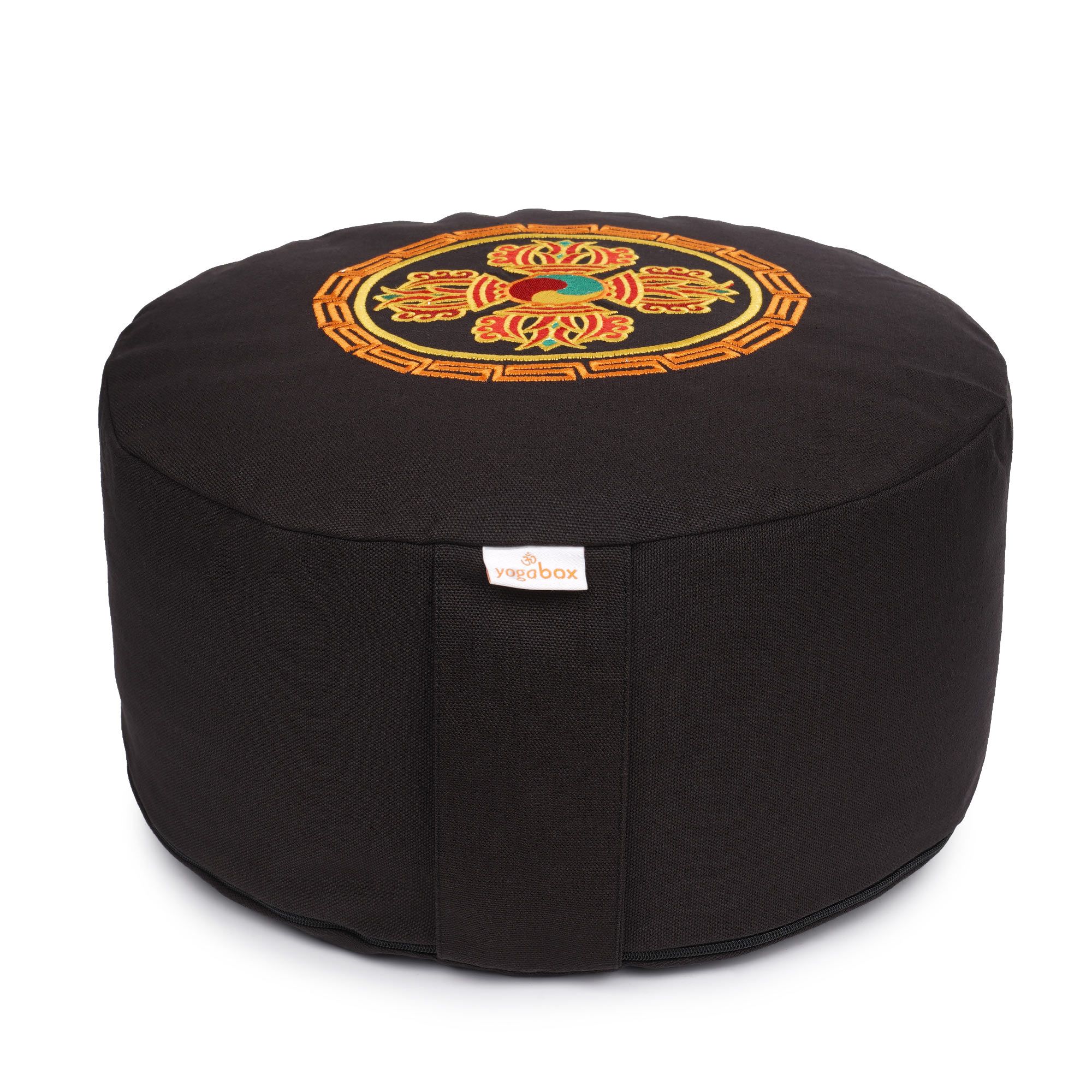 yogabox Meditationskissen Glückssitz® Doppeldorje - schwarz 33 x 15,0 cm 1 St