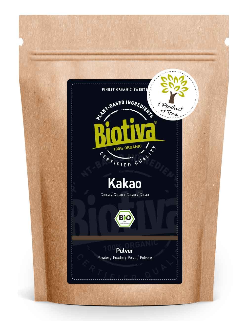 Biotiva Kakao Pulver stark entölt Bio