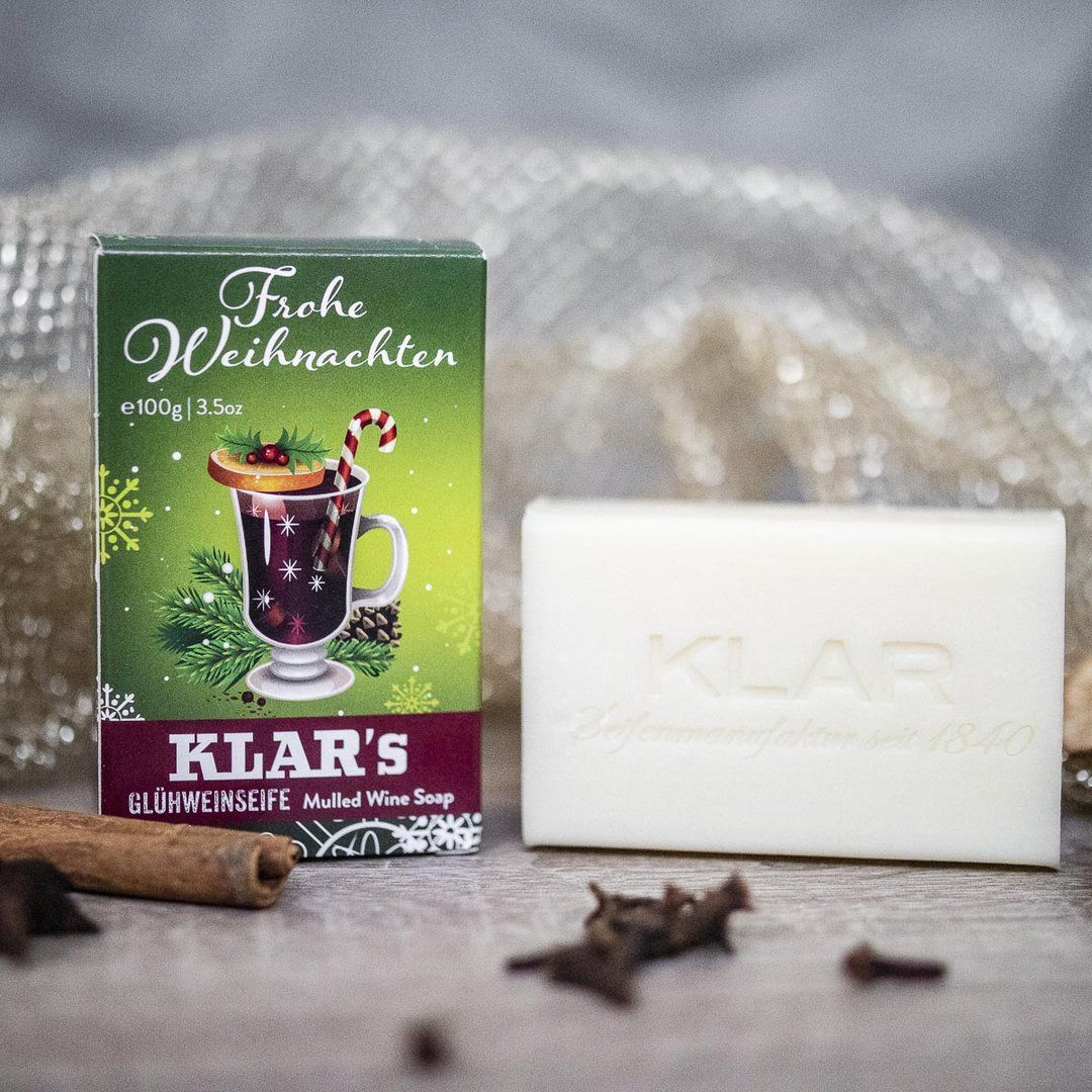 Klar-Seifen - Klar's Weihnachtsseife Glühweinseife, (palmölfrei)