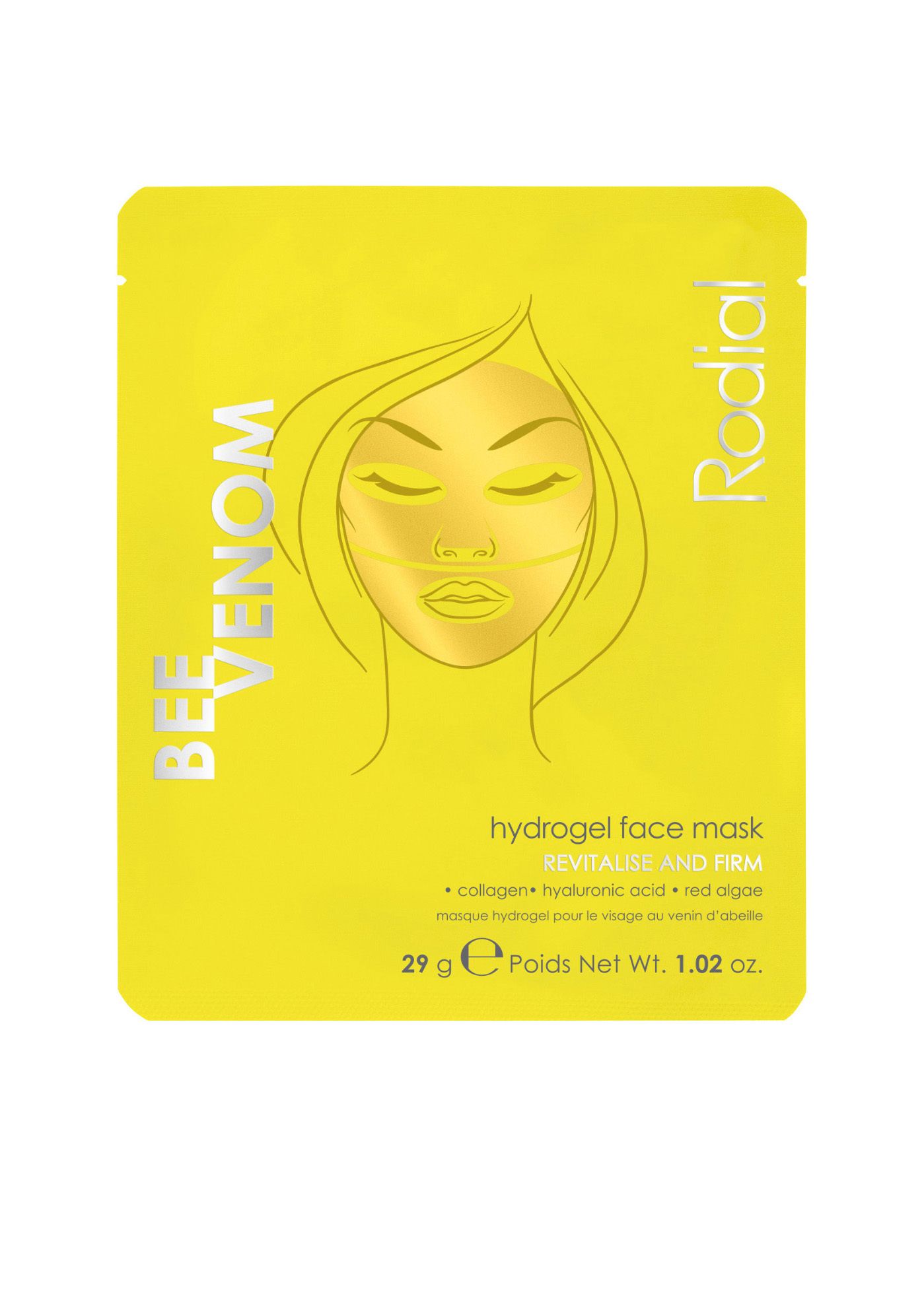 Rodial Bee Venom Hydrogel Face Mask x4 pack 136 g
