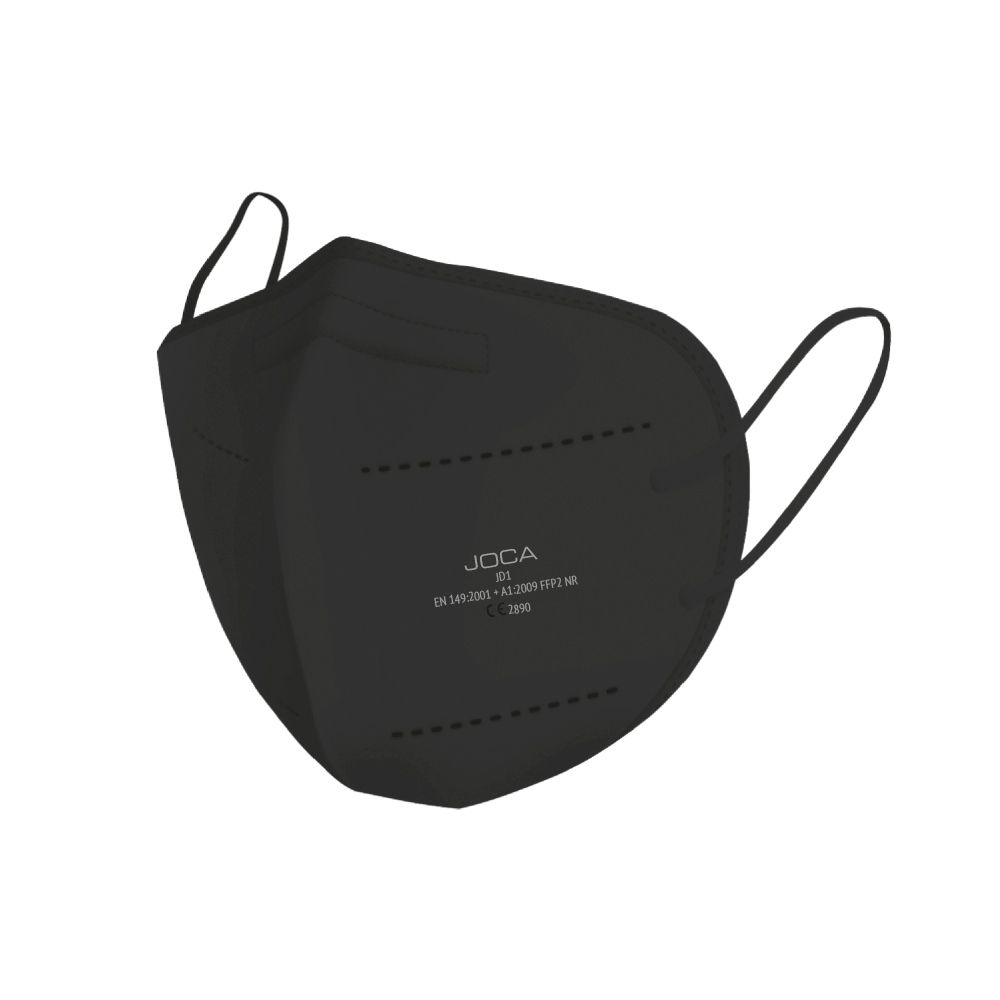 Joca FFP2 Faltmaske schwarz 5-lagig von deutschem Hersteller