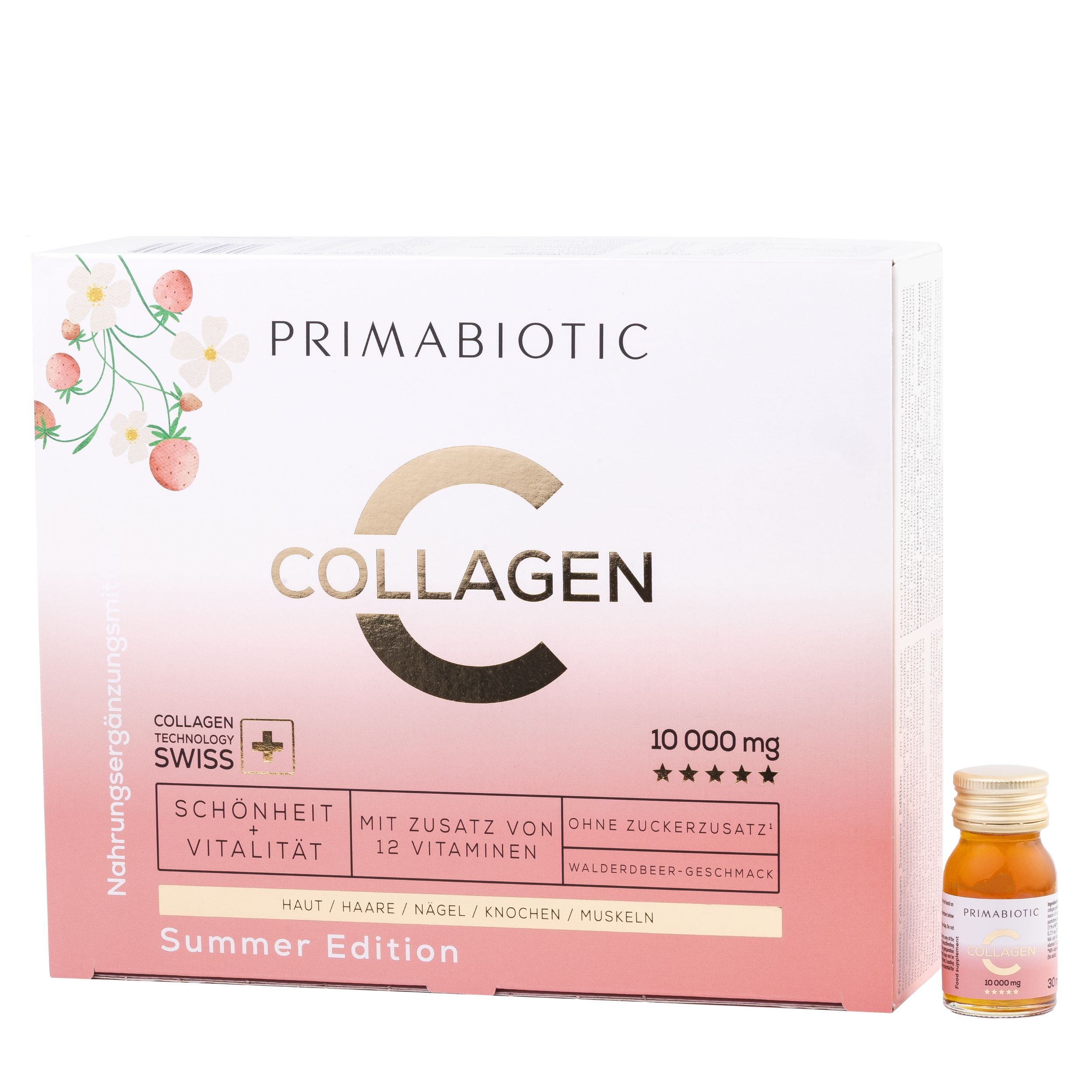 Primabiotic Collagen Summer - Kollagen Paket 30 Flaschen 30ml 1x30 St Trinkampullen