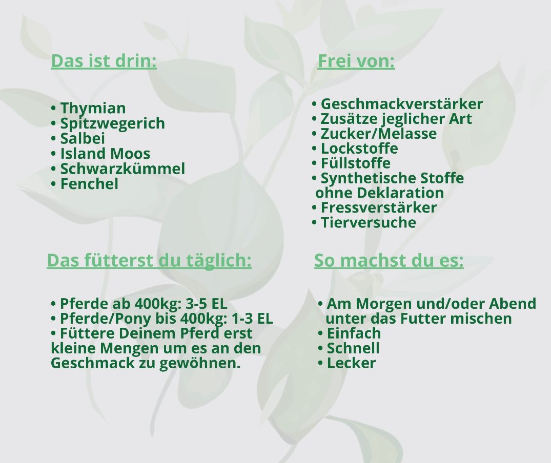 Hand aufs Pferd/Hund Bronchial Kräuter DurchAtmrn