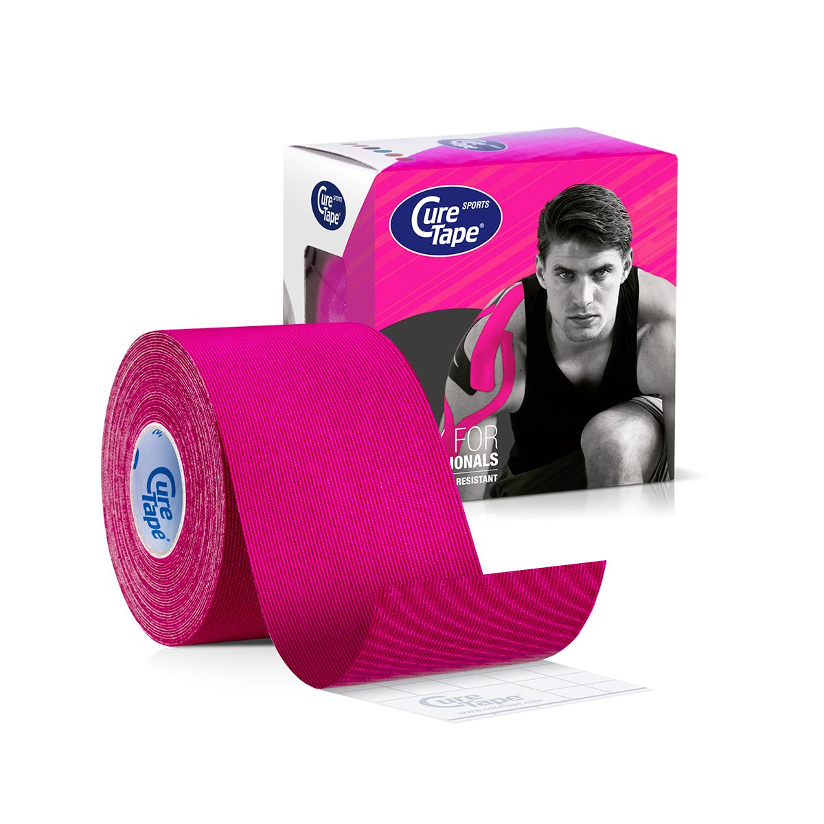 CureTape® Sports Pink, Kinesiotape + 25% Klebekraft