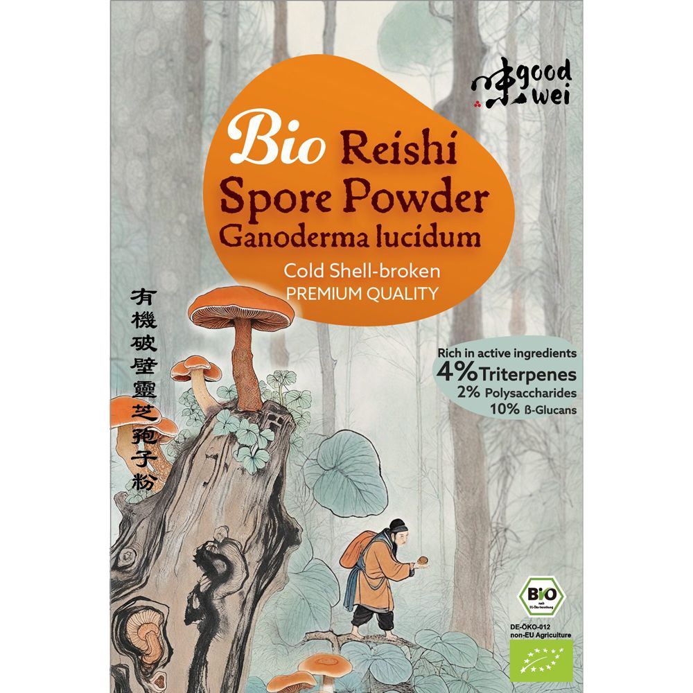 Goodwei Reishi Sporenpulver - Ganoderma Lucidum Vitalpilz