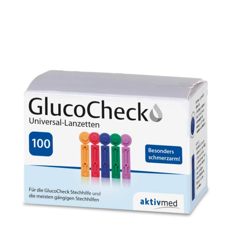 GlucoCheck Stechhilfe + 100 Universal-Lanzetten 1 St