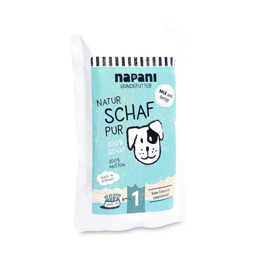 Napani Dosenfutter für Hunde, Schaf pur