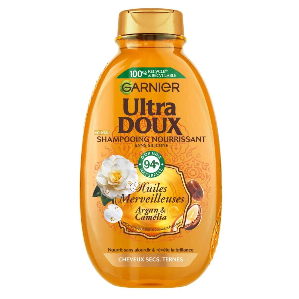 Garnier - Ultra Sanftes Shampoo Wundervolle Argan- & Kamelienöle 250 ml