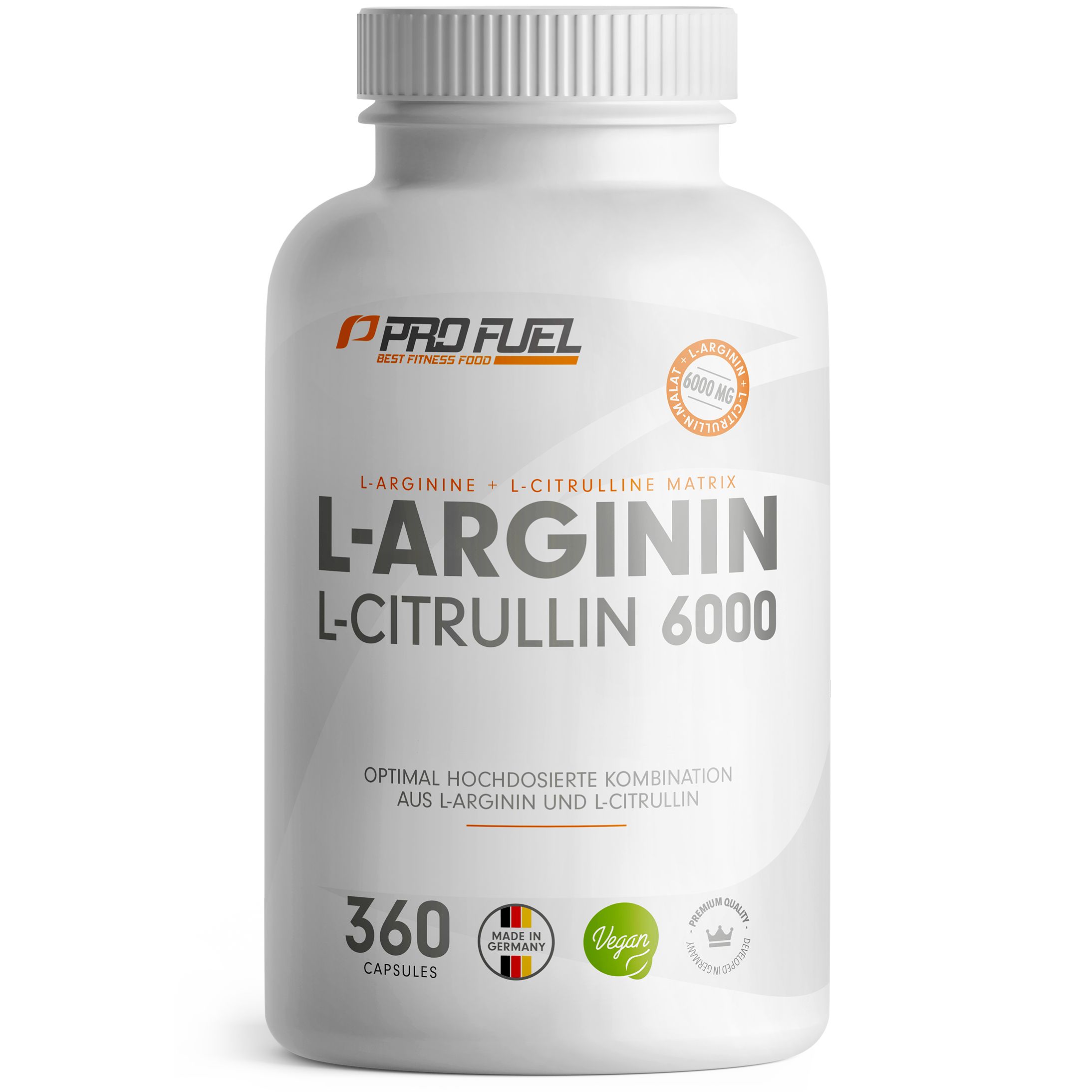 ProFuel - L-Arginin + L-Citrullin-Malat Kapseln 360 St