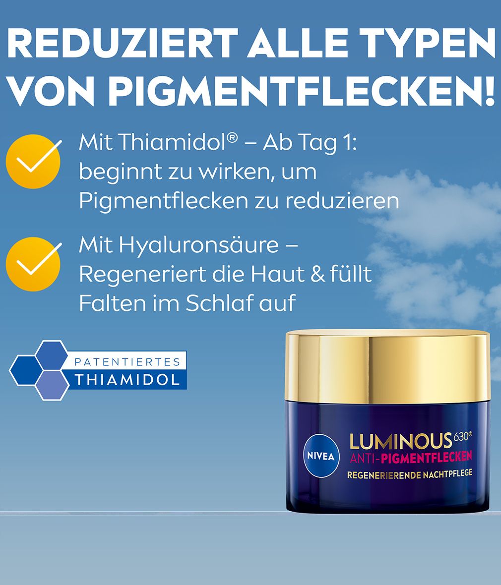 NIVEA Luminous630 Nachtpflege Anti Pigmentflecken Gesichtscreme