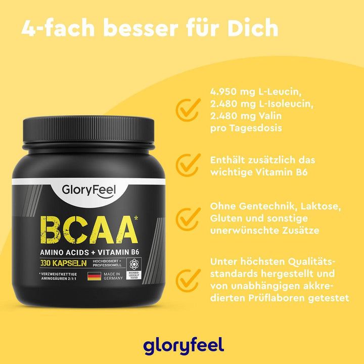 gloryfeel® BCAA 330 Sport Kapseln