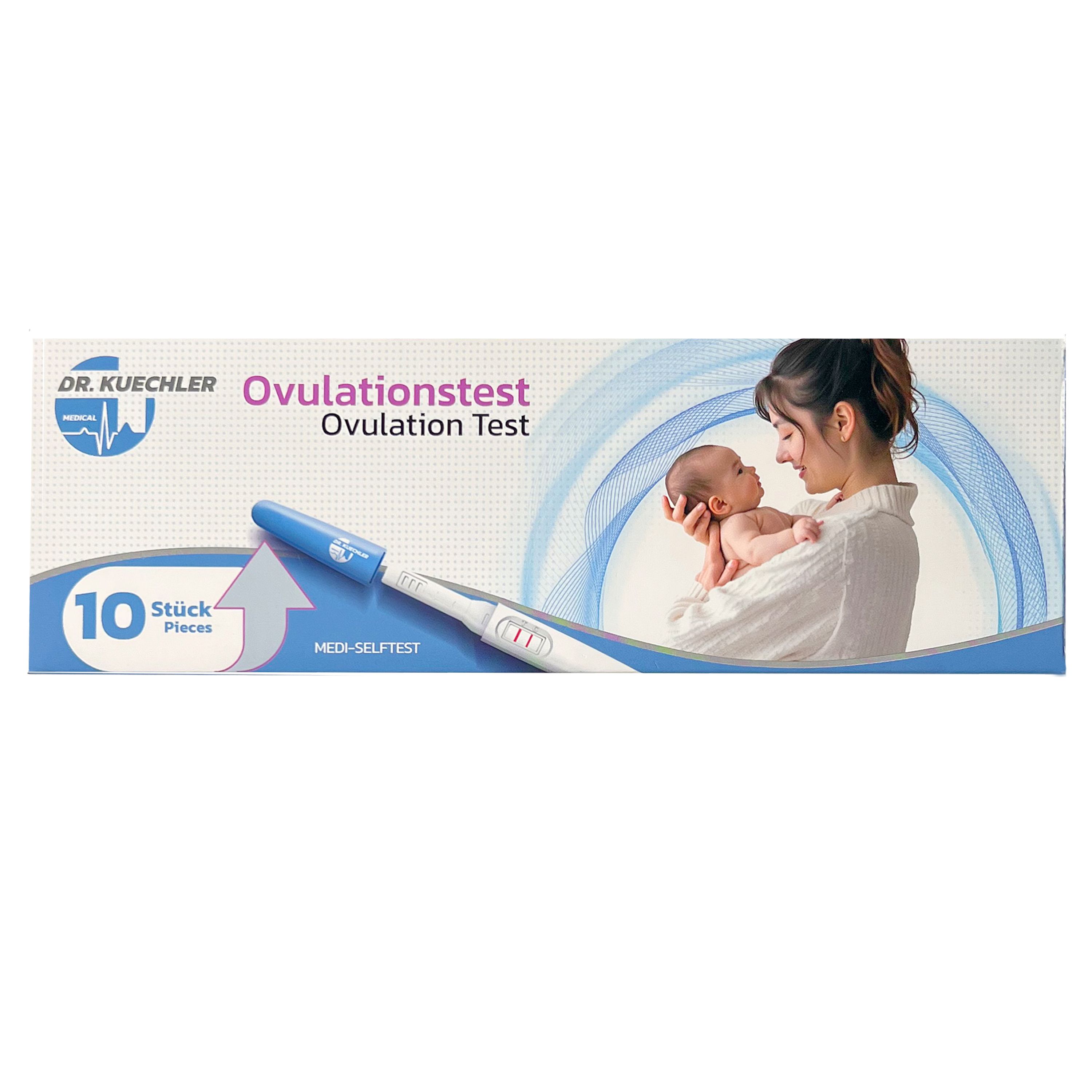 Dr. Kuechler Medical Ovulationstest - Extrem Sensibler LH Schnelltest 10 Miu, Kinderwunsch, 5-10 Min