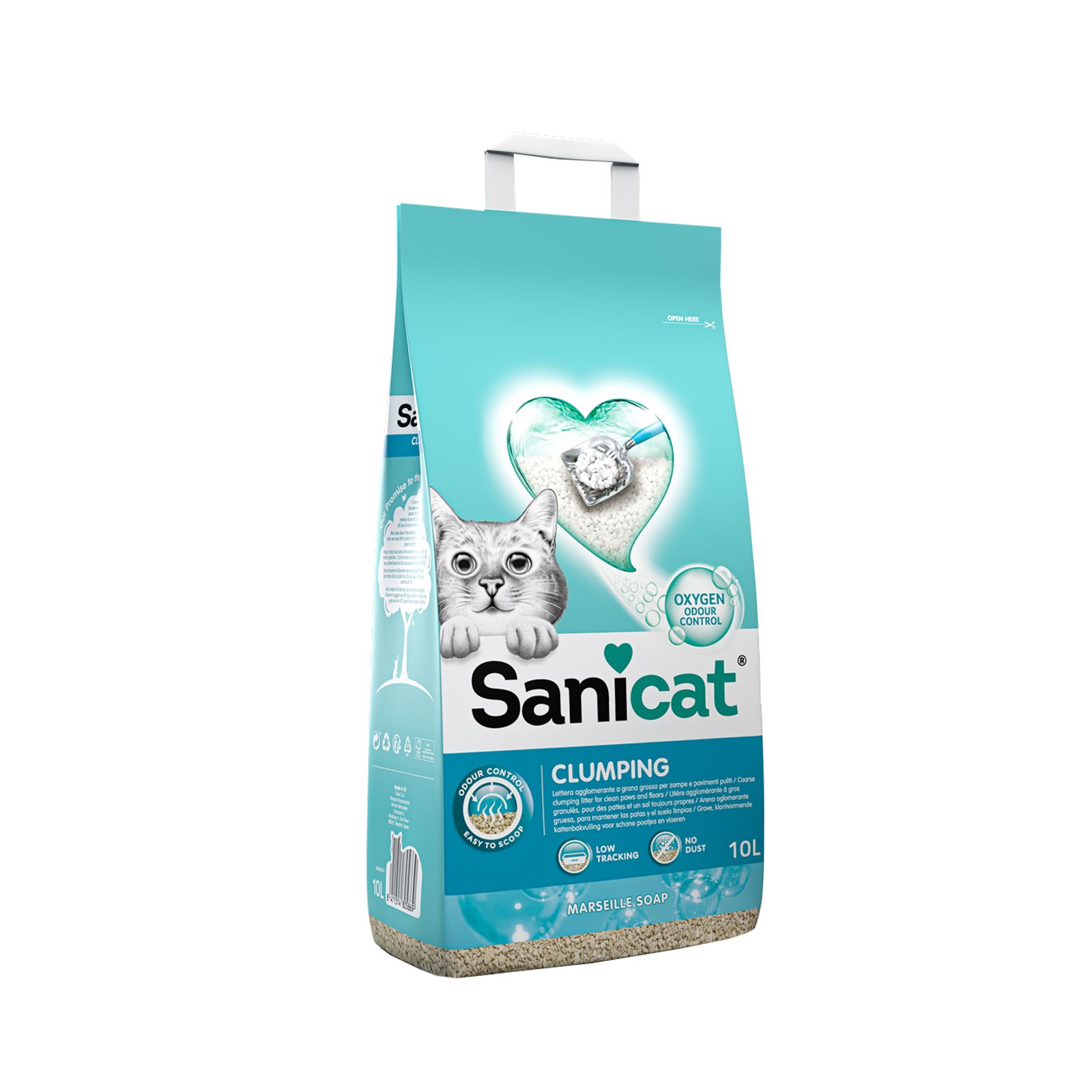 Katzenstreu Sanicat Clumping Qxygen Power