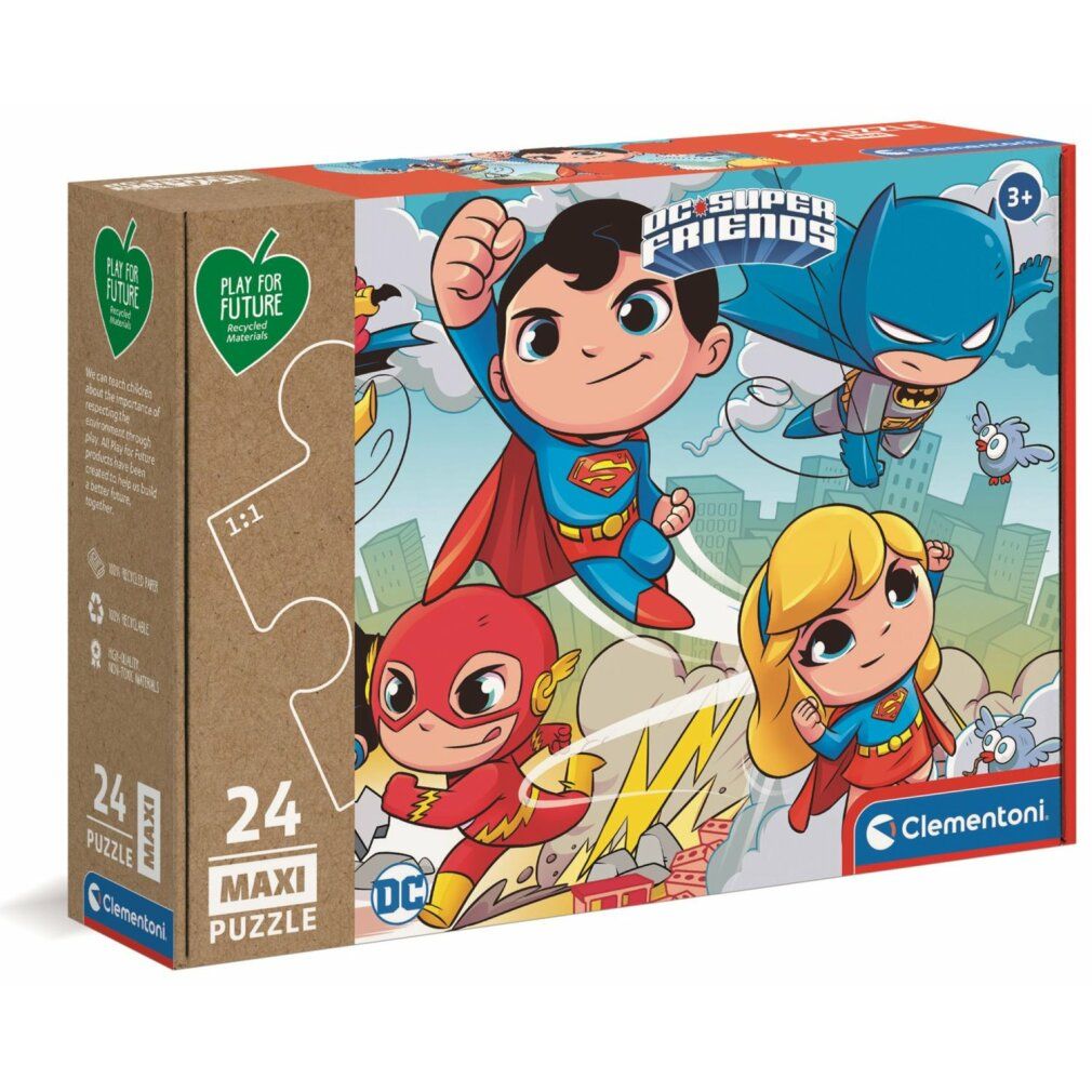 clementoni Play For Future Puzzle dc Super Friends maxi 24 Teile