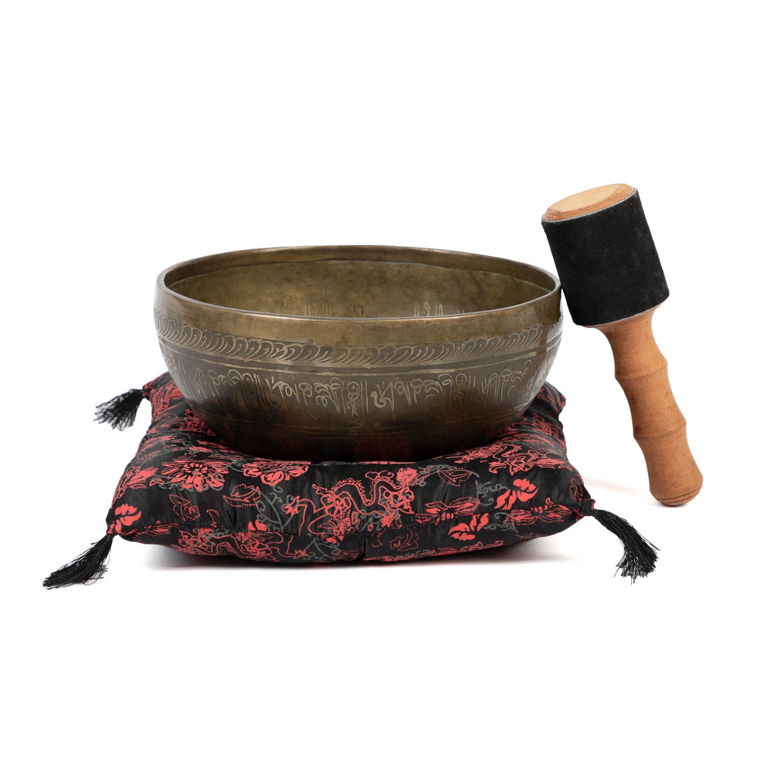 bodhi Tibetische Klangschale mit BLUME DES LEBENS Gravur