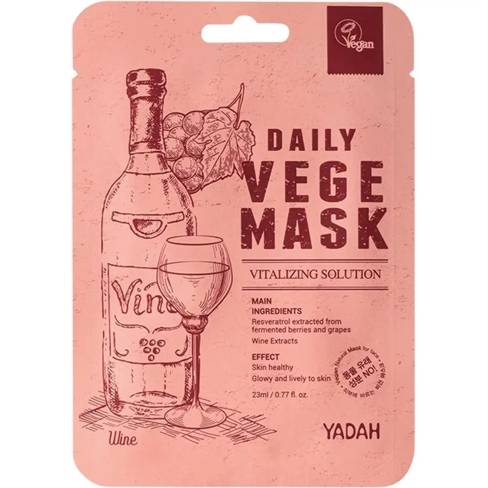 Maschera in tessuto YADAH Daily Vege Wein