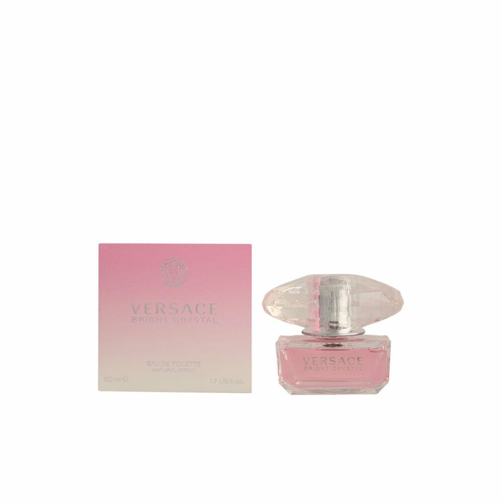 Versace Bright Crystal Eau de Toilette 30ml Set mit Flakon und rosa Schachtel.
