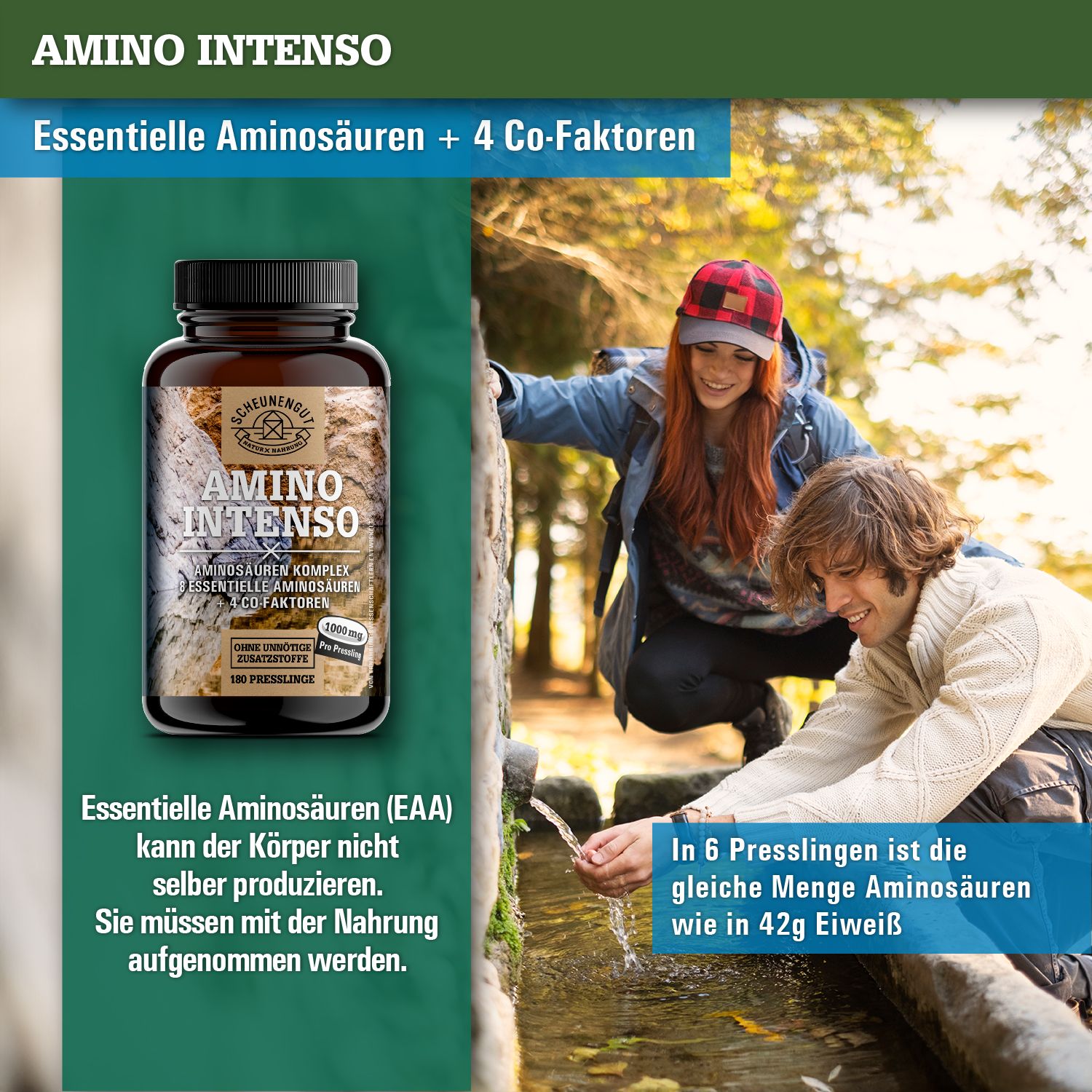 Scheunengut® Amino Intenso | Aminosäuren Komplex EEAs inkl. BCAAs